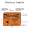 Signmission High Voltage Electrical Room With Symbol OSHA Warning Sign, Plastic, 10in W x 7in L, 2PK OS-2PACK-WS-P-710-L-12179 - alternate 6